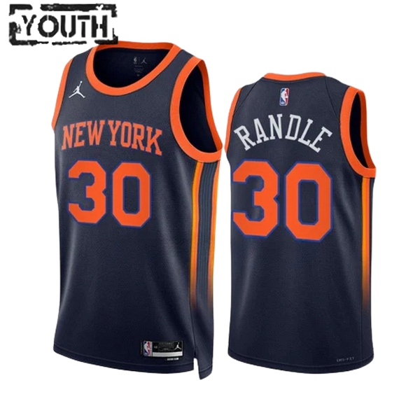 New York Knicks Trikot Julius Randle 30 Jordan 2022-23 Statement Edition Navy Swingman - Kinder New York Knicks Trikot Julius Randle 30 Jordan 2022-23 Statement Edition Navy Swingman - Kinder